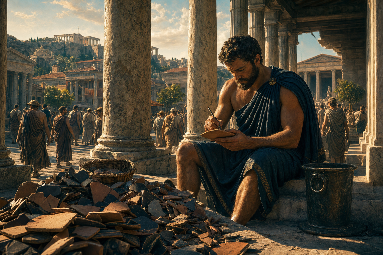 Όστρακο με όνομα — αγορά της Αθήνας